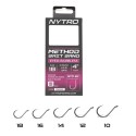 Przypony Nytro Nto-b2 Barbless Method Latex Bait Band 10cm / 0,17mm / hak16