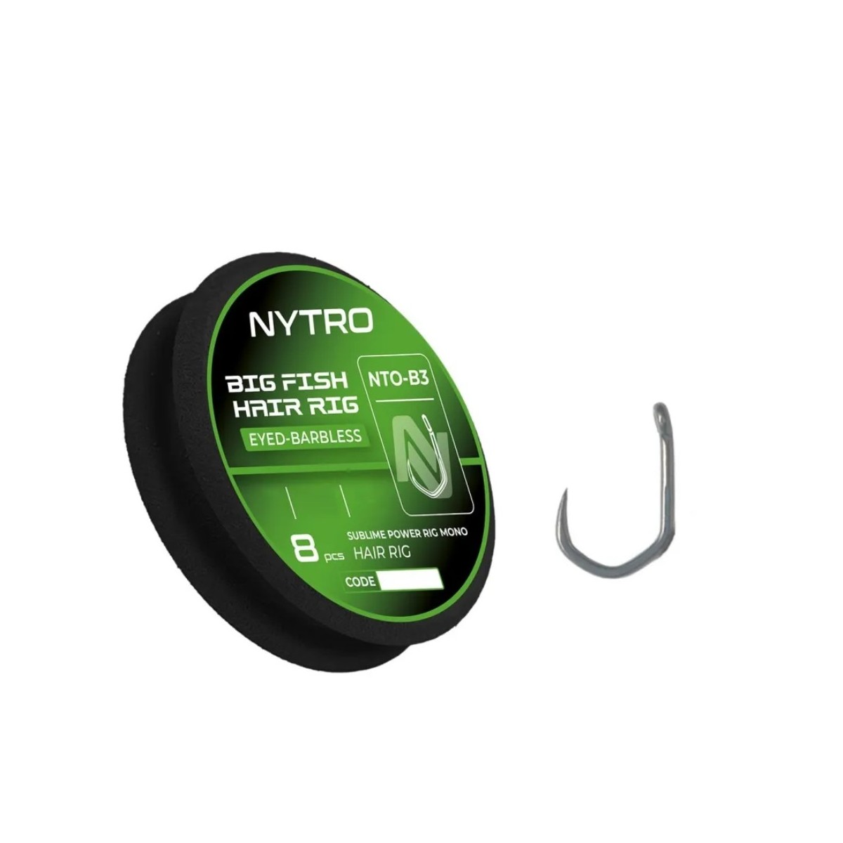 Przypon Nytro NTO-B3 Barbless Big Fish Mono Hair Ready Tied Rigs 25cm / 0,25mm / hak12