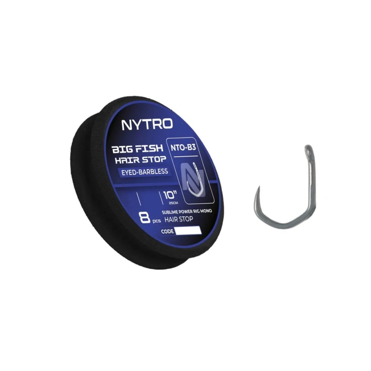 Przypon Nytro NTO-B3 Barbless Big Fish Hair-Stop Ready Tied Rigs 25cm / 0,28mm / hak10 Przypon Nytro NTO-B3 Barbless Big Fish Hair-Stop Ready Tied Rigs 25cm / 0,28mm / hak10