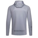 Bluza z kapturem i kominem Mikado z filtrem UPF roz.S - SZARA