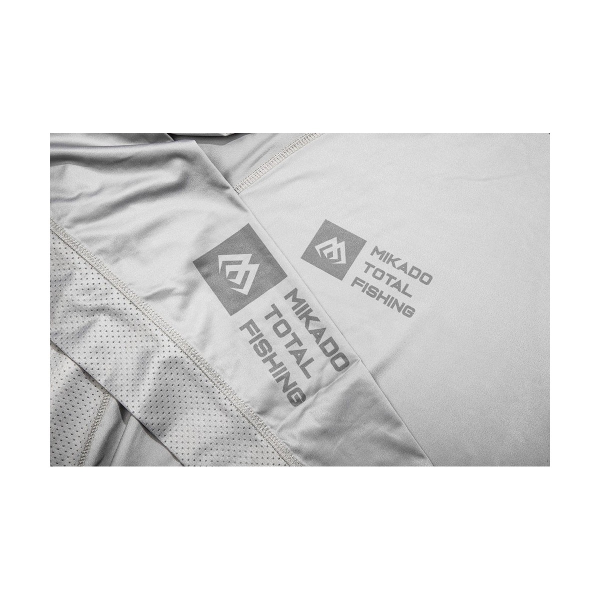 Bluza z kapturem i kominem Mikado z filtrem UPF roz.S - SZARA
