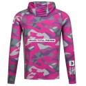Bluza damska Mikado z kapturem i kominem z filtrem UPF roz.XS - LADY CAMO