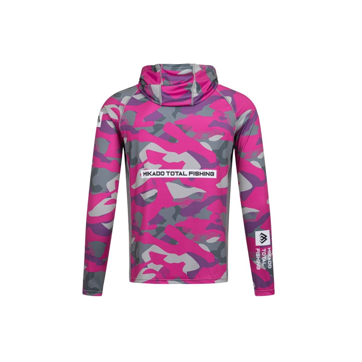 Bluza damska Mikado z kapturem i kominem z filtrem UPF roz.XXL - LADY CAMO