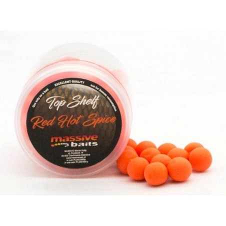 Kulki Massive Baits Top Shelf Pop Ups 14mm - Red Hot Spice