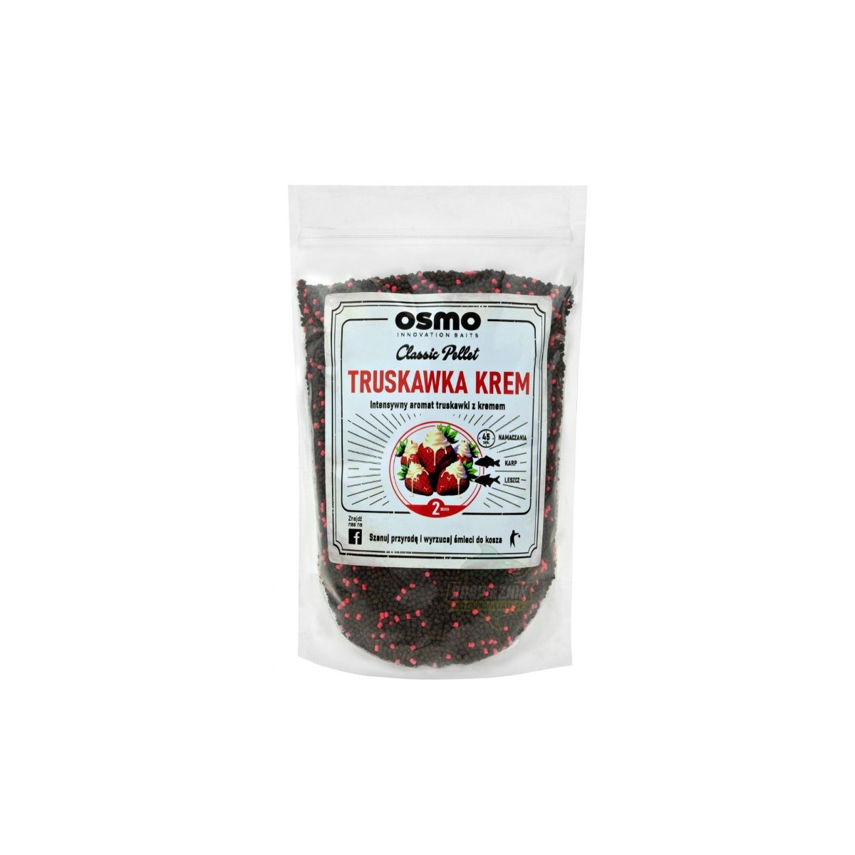 Pellet Osmo Classic 800g - Truskawka/Krem