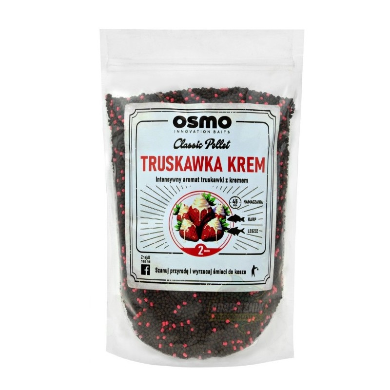 Pellet Osmo Classic 800g - Truskawka/Krem