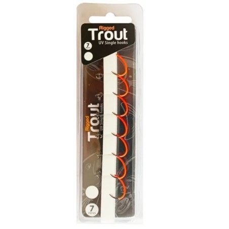 Haczyk Westin Rigged Trout Single Hooks - UV Orange 7szt.
