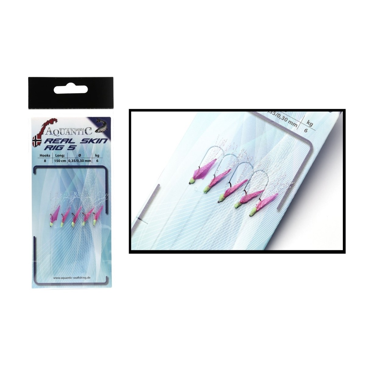Przywieszka na śledzie AQUANTIC REAL SKIN hak8 - Pink Przywieszka na śledzie AQUANTIC REAL SKIN hak8 - Pink