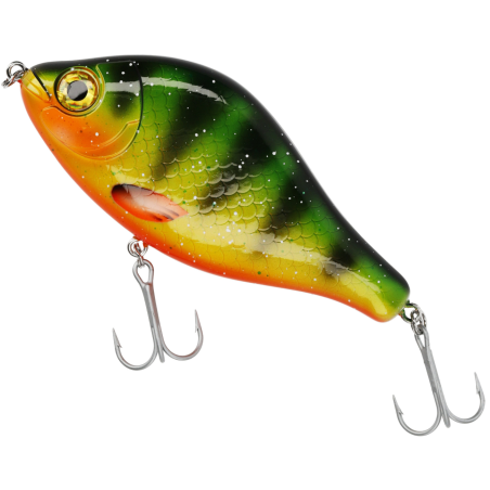 Wobler Mikado MFT JERK 13cm - HOT PERCH TONĄCY Wobler Mikado MFT JERK 13cm - HOT PERCH TONĄCY