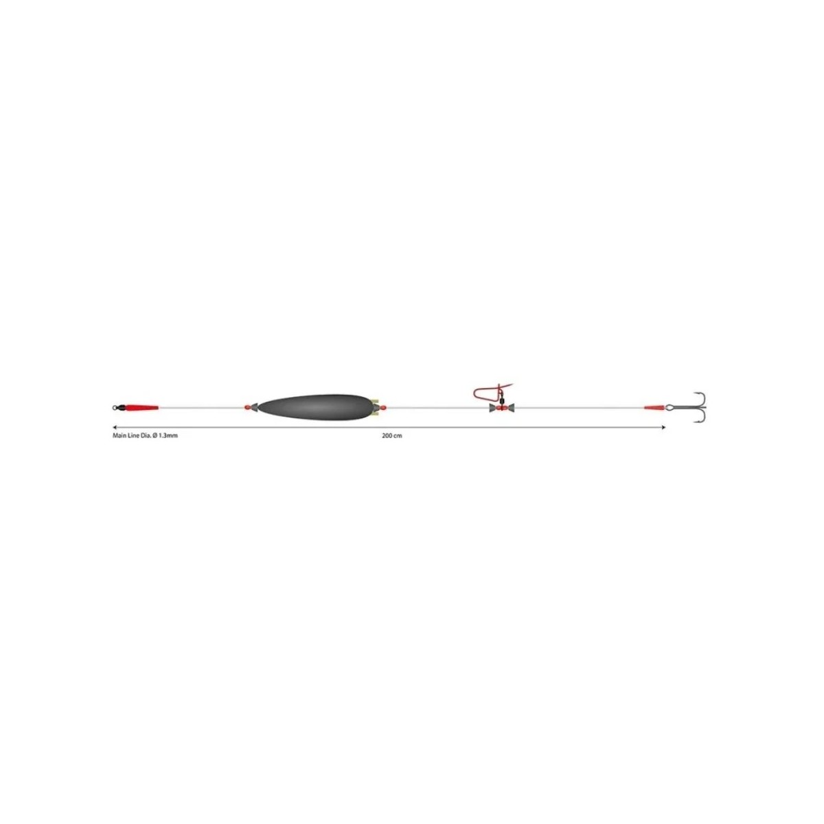 Zestaw sumowy Mikado SET I ADJUSTABLE COMBI RIG hak 2/0 Zestaw sumowy Mikado SET I ADJUSTABLE COMBI RIG hak 2/0