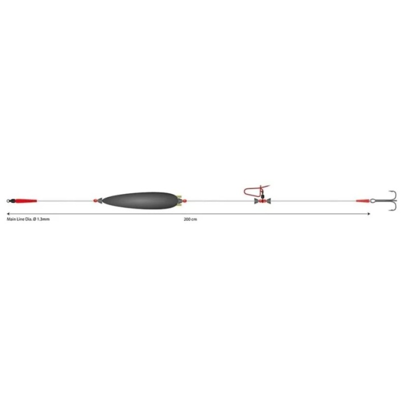 Zestaw sumowy Mikado SET I ADJUSTABLE COMBI RIG hak 2/0 Zestaw sumowy Mikado SET I ADJUSTABLE COMBI RIG hak 2/0