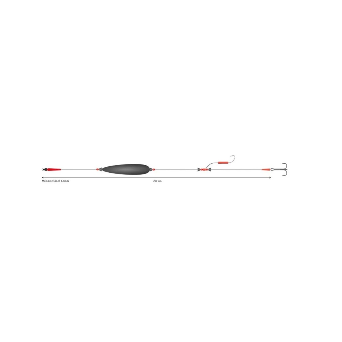 Zestaw sumowy Mikado SET III BIG BAIT READY RIG hak 3/0-6/0