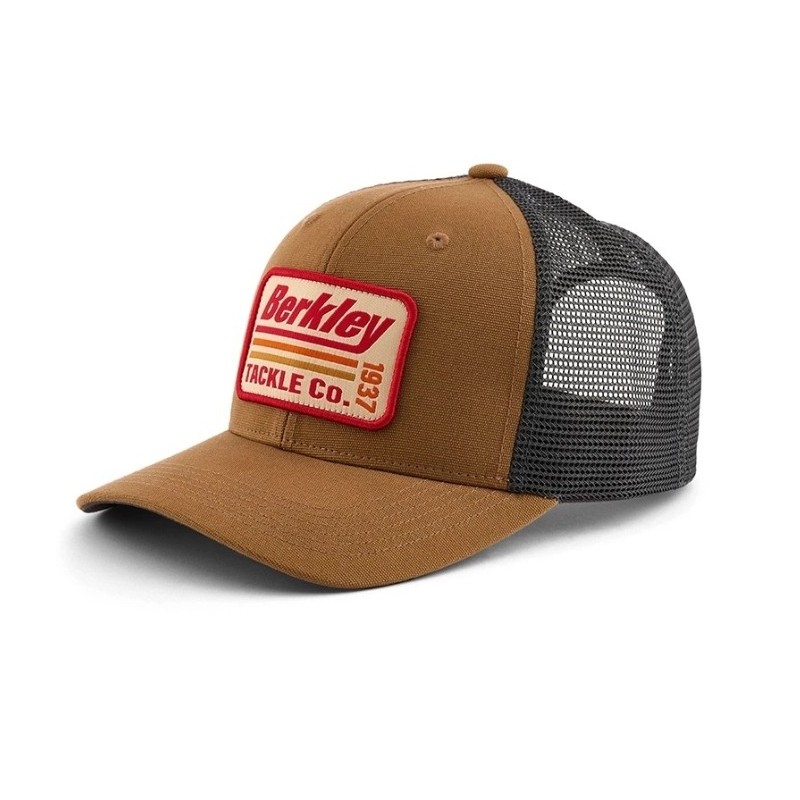 Czapka Berkley Striper Trucker - Brown Charcoal Czapka Berkley Striper Trucker - Brown Charcoal