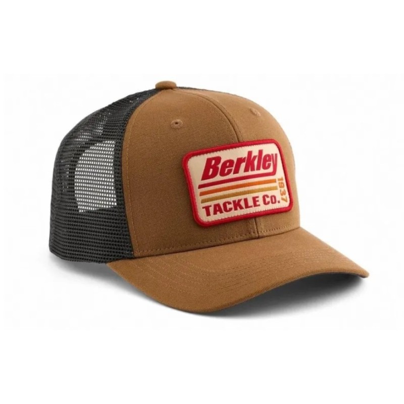 Czapka Berkley Striper Trucker - Brown Charcoal Czapka Berkley Striper Trucker - Brown Charcoal