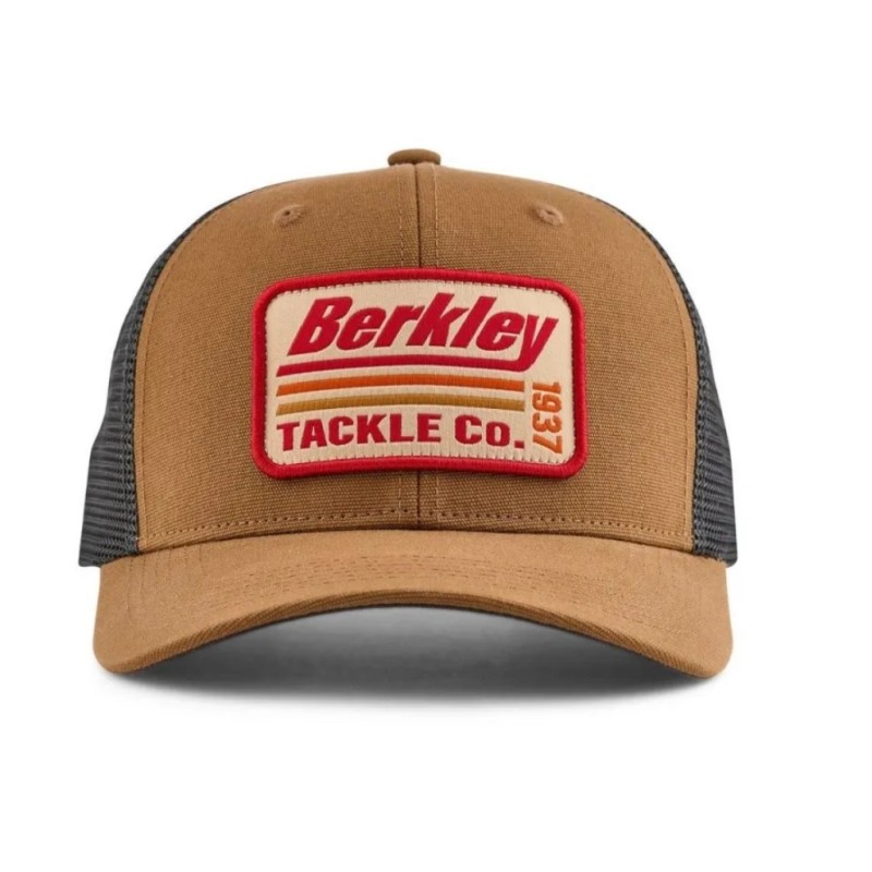 Czapka Berkley Striper Trucker - Brown Charcoal Czapka Berkley Striper Trucker - Brown Charcoal