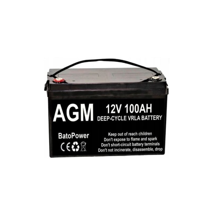 Akumulator ENERBLOCK BatoPower MARINE akumulator AGM 12V 100Ah Deep-Cycle
