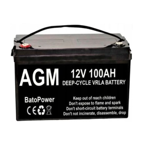 Akumulator ENERBLOCK BatoPower MARINE akumulator AGM 12V 100Ah Deep-Cycle Akumulator ENERBLOCK BatoPower MARINE akumulator AGM 12V 100Ah Deep-Cycle