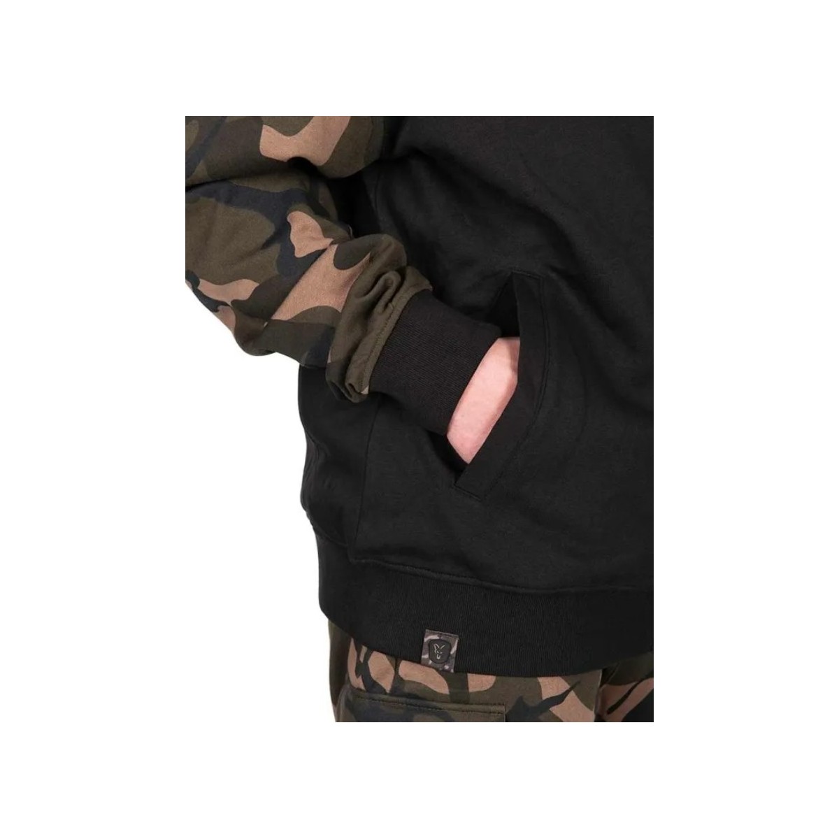 Bluza Fox LW split zip Hoody roz.M - Black / Camo