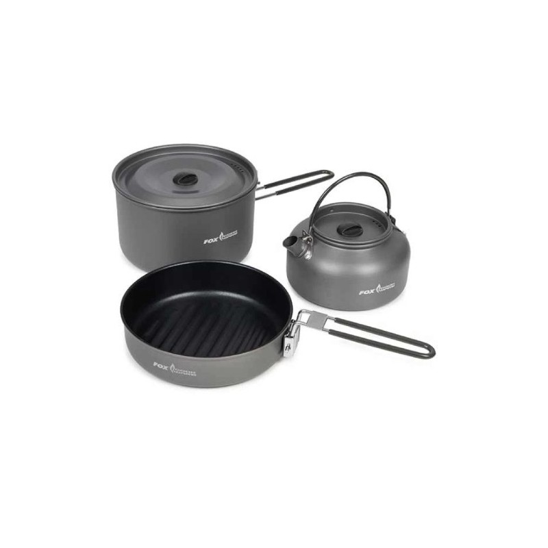 Biwakowy komplet kuchenny Fox Cookware 3 piece Cook Set Biwakowy komplet kuchenny Fox Cookware 3 piece Cook Set