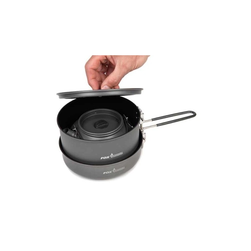 Biwakowy komplet kuchenny Fox Cookware 3 piece Cook Set Biwakowy komplet kuchenny Fox Cookware 3 piece Cook Set