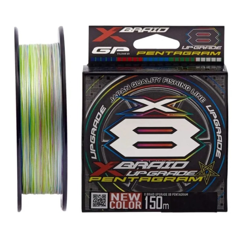 Plecionka YGK X-Braid Upgrade X8 Pentagram 150m / 0,104mm - Multicolor Plecionka YGK X-Braid Upgrade X8 Pentagram 150m / 0,104mm - Multicolor
