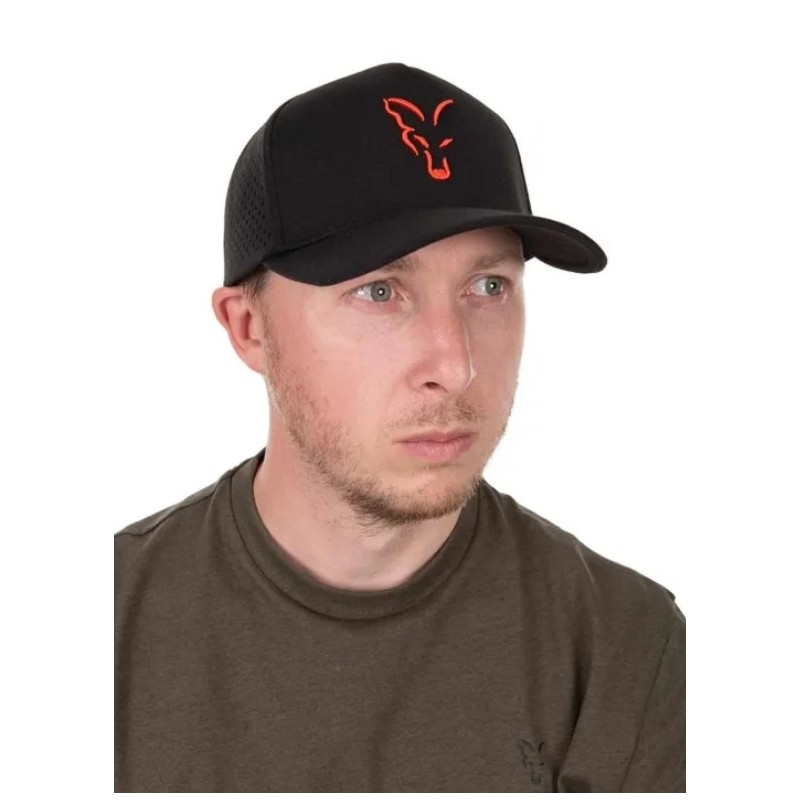 Czapka z daszkiem Fox Collection Baseball Cap - Black/Orange