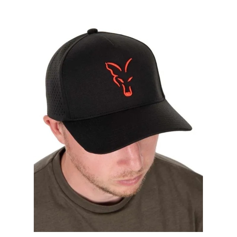 Czapka z daszkiem Fox Collection Baseball Cap - Black/Orange
