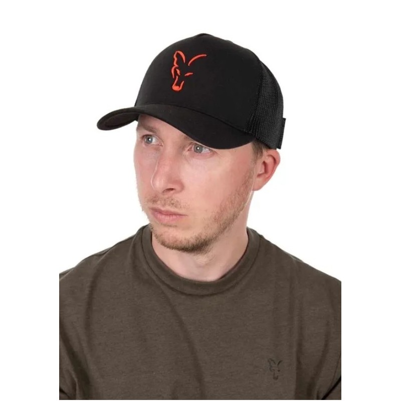 Czapka Fox Collection Trucker Cap - Black/Orange Czapka Fox Collection Trucker Cap - Black/Orange
