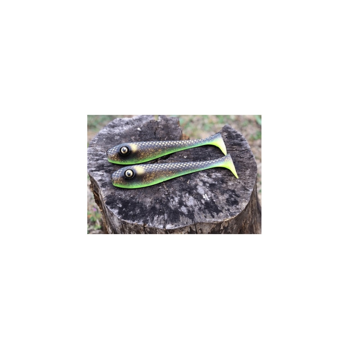 Przynęta Angry Pikes handmade Pike Tyson 14cm - green Goldi Przynęta Angry Pikes handmade Pike Tyson 14cm - green Goldi