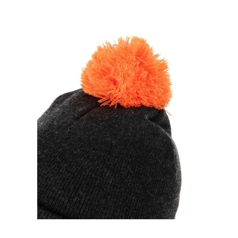 Czapka Fox Collection Bobble Hat - Black/Orange