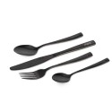Zestaw sztućców Fox Cookware Black Stainless Cutlery Set