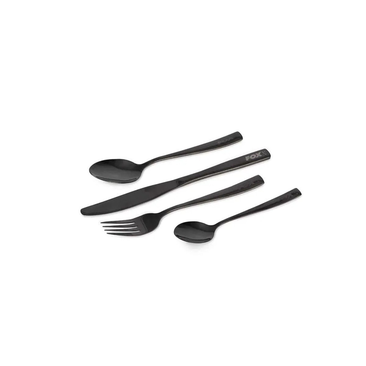 Zestaw sztućców Fox Cookware Black Stainless Cutlery Set