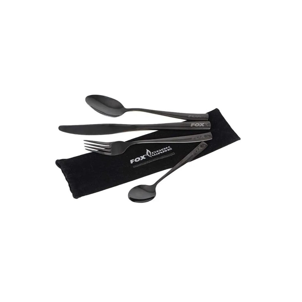 Zestaw sztućców Fox Cookware Black Stainless Cutlery Set