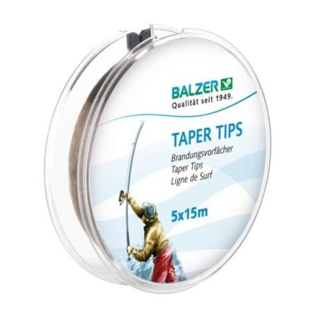 Żyłka przyponowa Balzer Taper tips 15m / 0,28-0,50mm Żyłka przyponowa Balzer Taper tips 15m / 0,28-0,50mm
