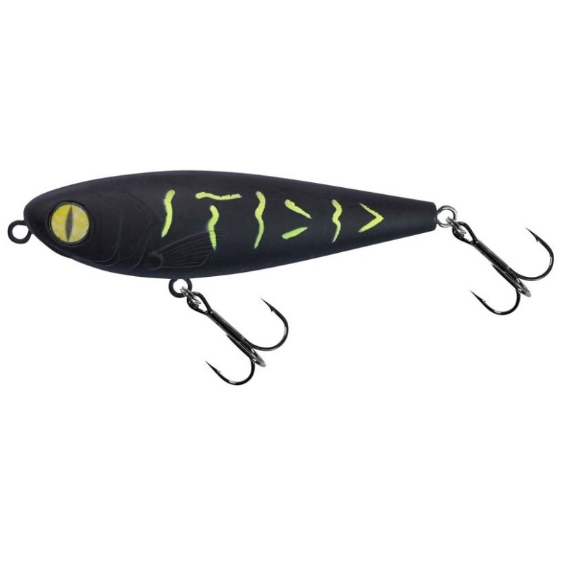 Wobler Balzer Crazy Dog Stickbait 5,5cm - Black Toxic Wobler Balzer Crazy Dog Stickbait 5,5cm - Black Toxic