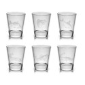 Zestaw kieliszków Shoty 6x55ml Zestaw kieliszków Shoty 6x55ml