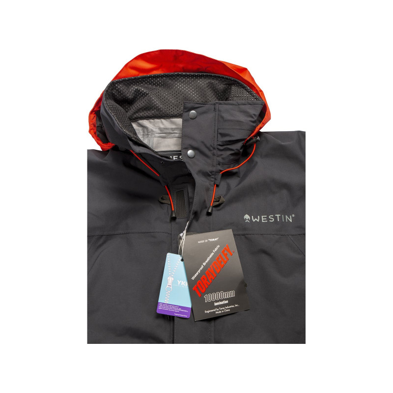 Kurtka Westin W6 RAIN JACKET roz.3XL - STEEL BLACK Kurtka Westin W6 RAIN JACKET roz.3XL - STEEL BLACK