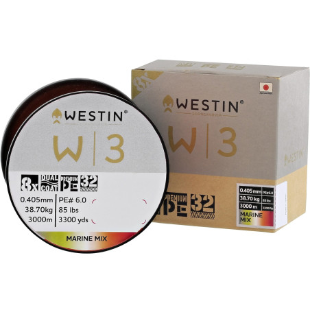 Plecionka Westin W3 OCEANIC SWIRL 8-BRAID 3000m / 0.33mm / 23.2kg - MARINE MIX Plecionka Westin W3 OCEANIC SWIRL 8-BRAID 3000m / 0.33mm / 23.2kg - MARINE MIX