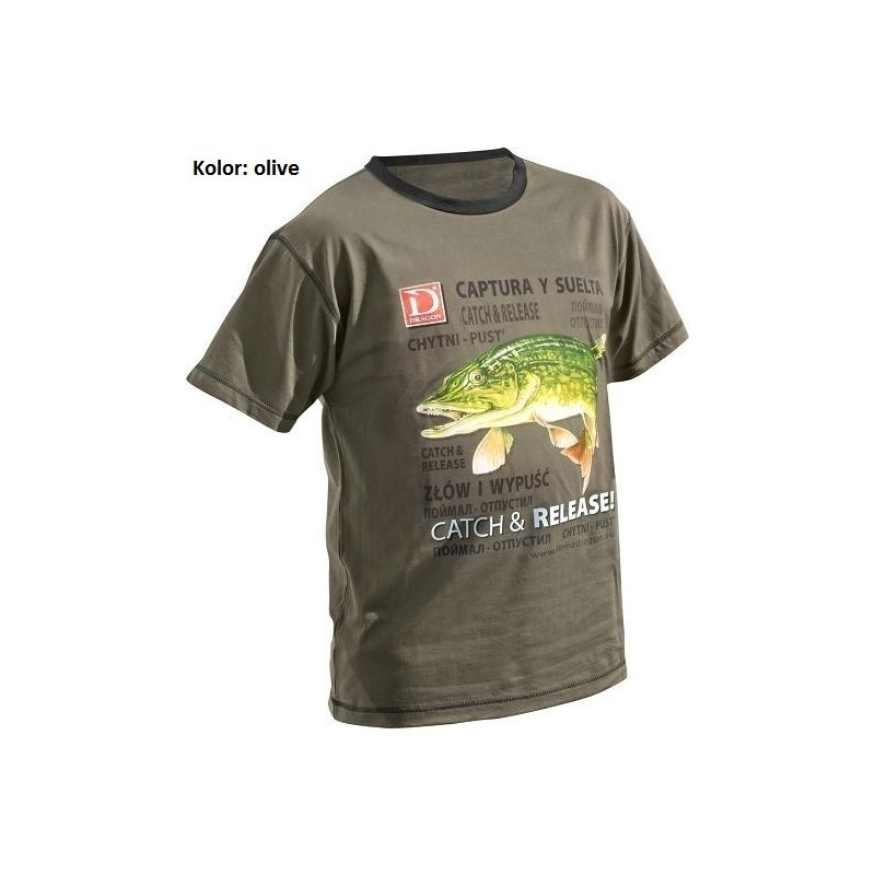 T-Shirt Dragon Szczupak Catch & Release roz. L