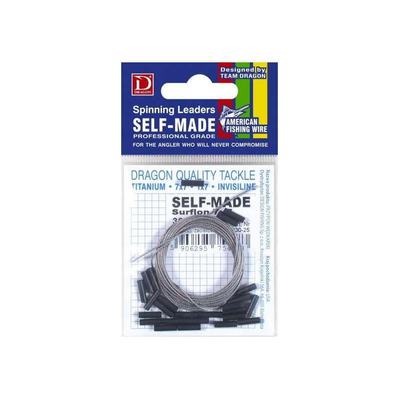 Przypon A.F.W. Self-Made 1x7 Surflon 250cm / 13kg Przypon A.F.W. Self-Made 1x7 Surflon 250cm / 13kg