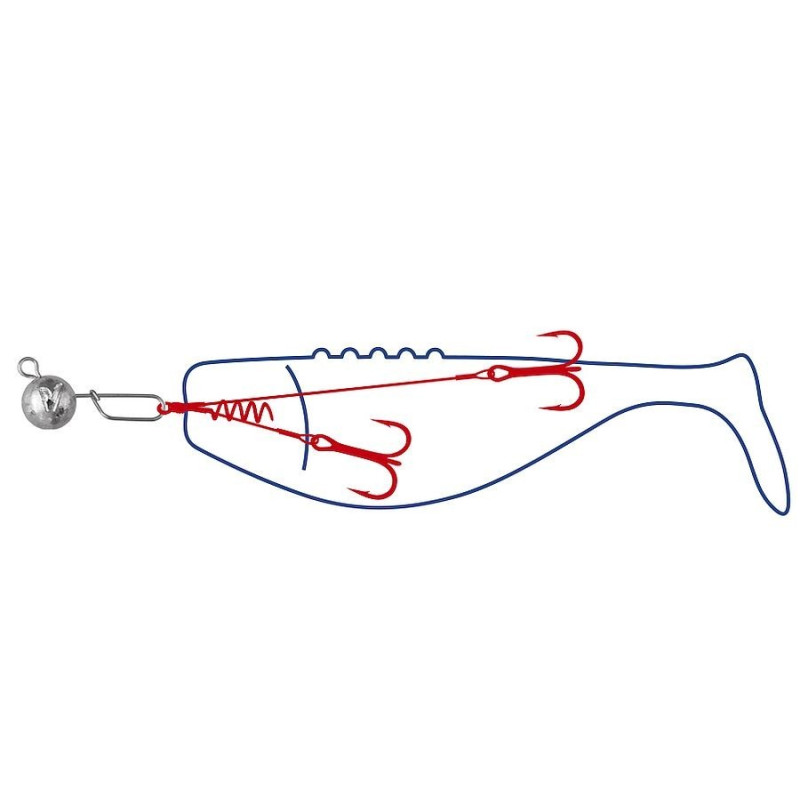 Ciężarki spinningowe Dragon agrafka zaokrąglona 25g / 3szt.