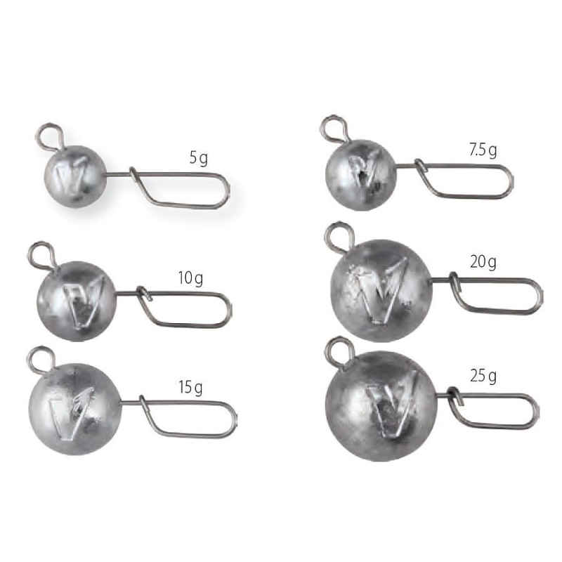 Ciężarki spinningowe Dragon agrafka zaokrąglona 7.5g / 3szt. Ciężarki spinningowe Dragon agrafka zaokrąglona 7.5g / 3szt.