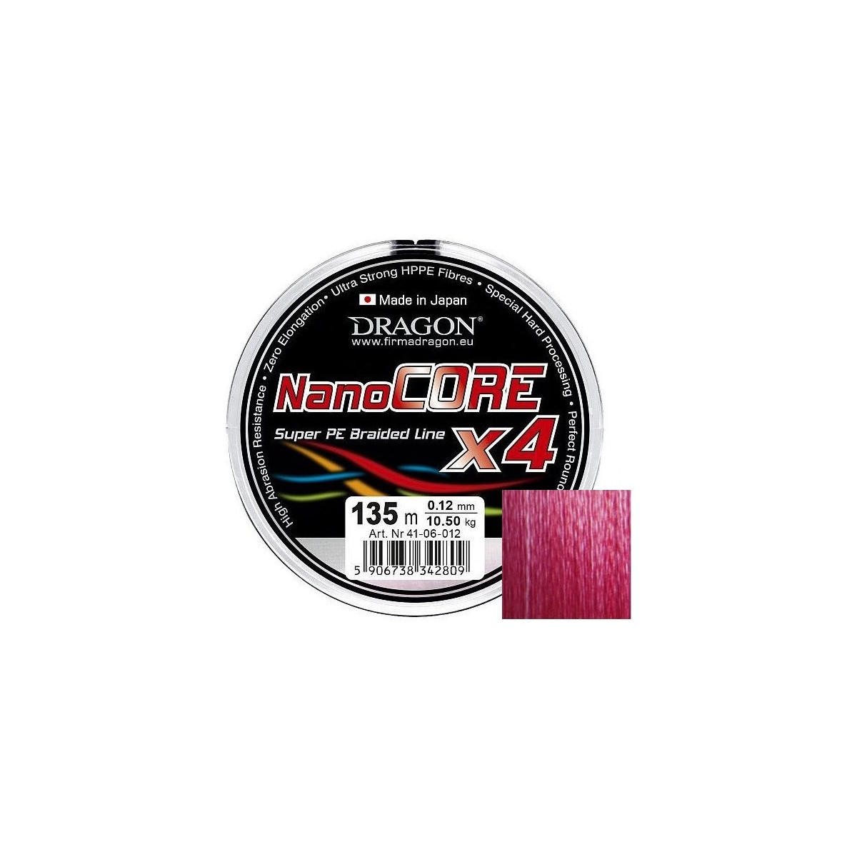 plecionka-nano-core-x4-ciemnoczerwona-dragon plecionka-nano-core-x4-ciemnoczerwona-dragon