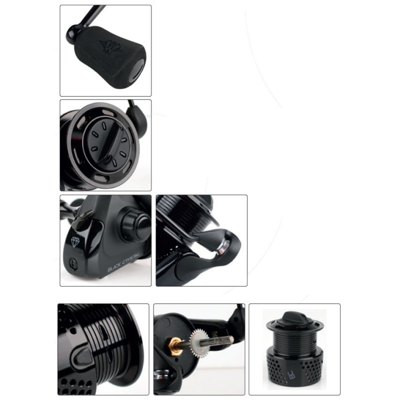 Kołowrotek Mikado Black Crystal KDA105 1000 Kołowrotek Mikado Black Crystal KDA105 1000