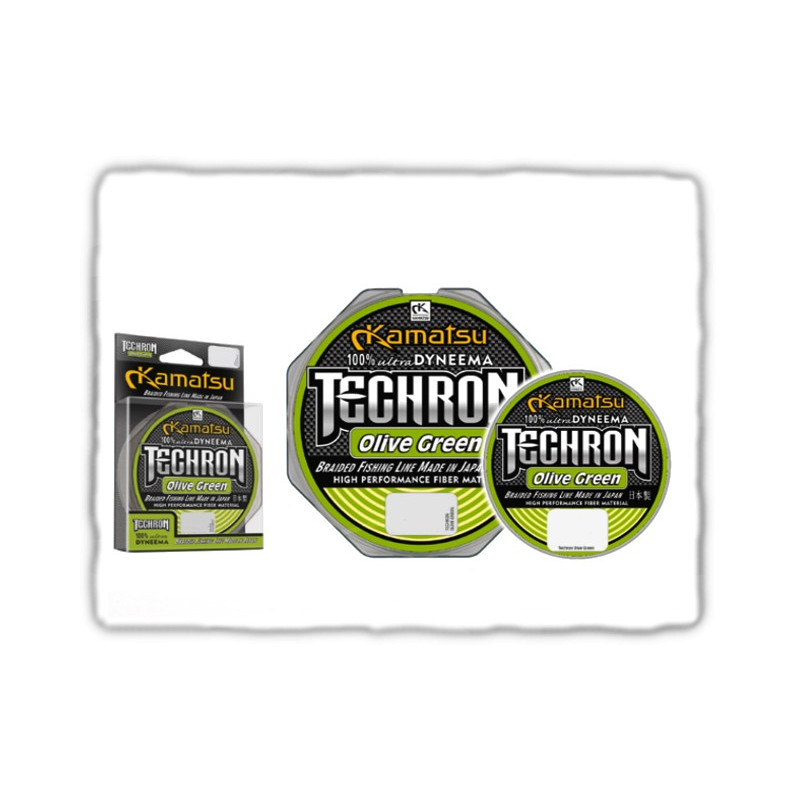 Plecionka Kamatsu Techron Olive Green 10m / 0,04mm