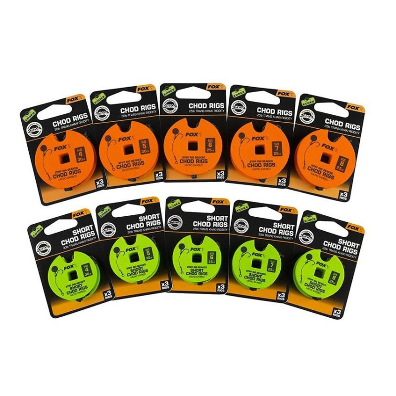 Przypony FOX karpiowe Edges Chod Stiff Rig Beaked - Barbed roz. 6