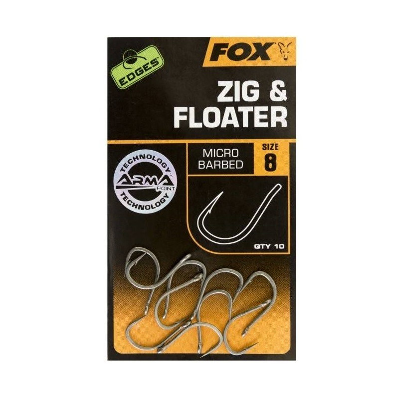 Haczyki karpiowe FOX Carp Edges Zig & Floater hak 8 Haczyki karpiowe FOX Carp Edges Zig & Floater hak 8