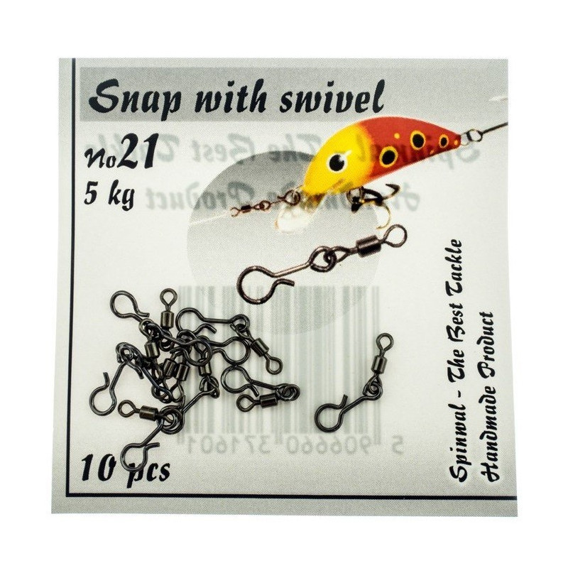 Agrafka z krętlikiem Spinwal roz. 18S Agrafka z krętlikiem Spinwal roz. 18S