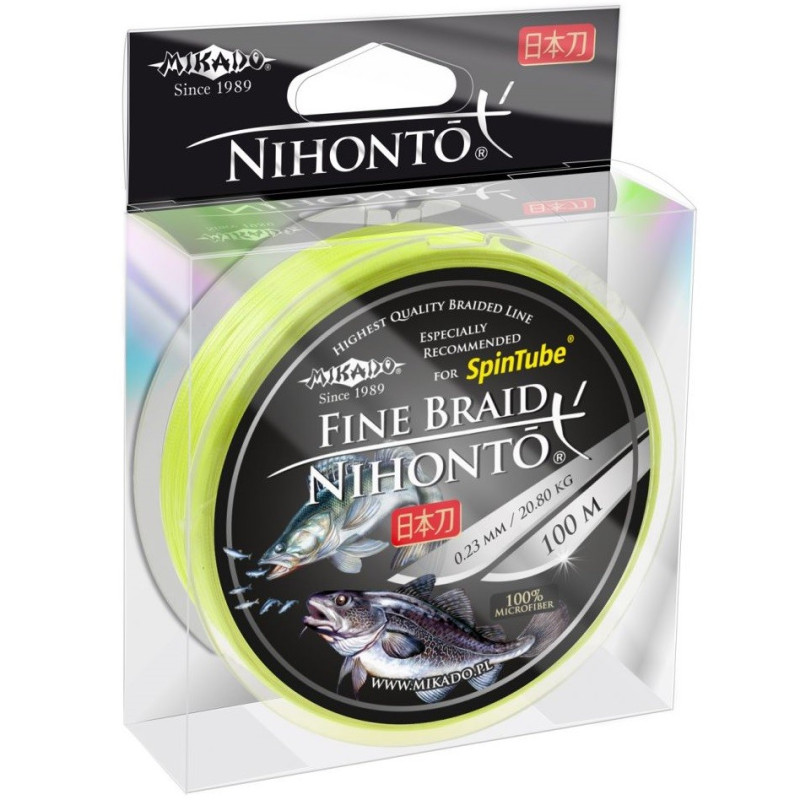 Plecionka Mikado Nihonto Fine Braid 150m - 0.45mm fluo