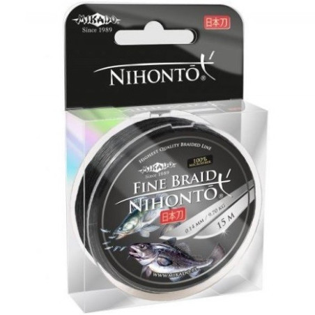 Plecionka Mikado Nihonto Fine Braid 150m -  0.23mm czarny